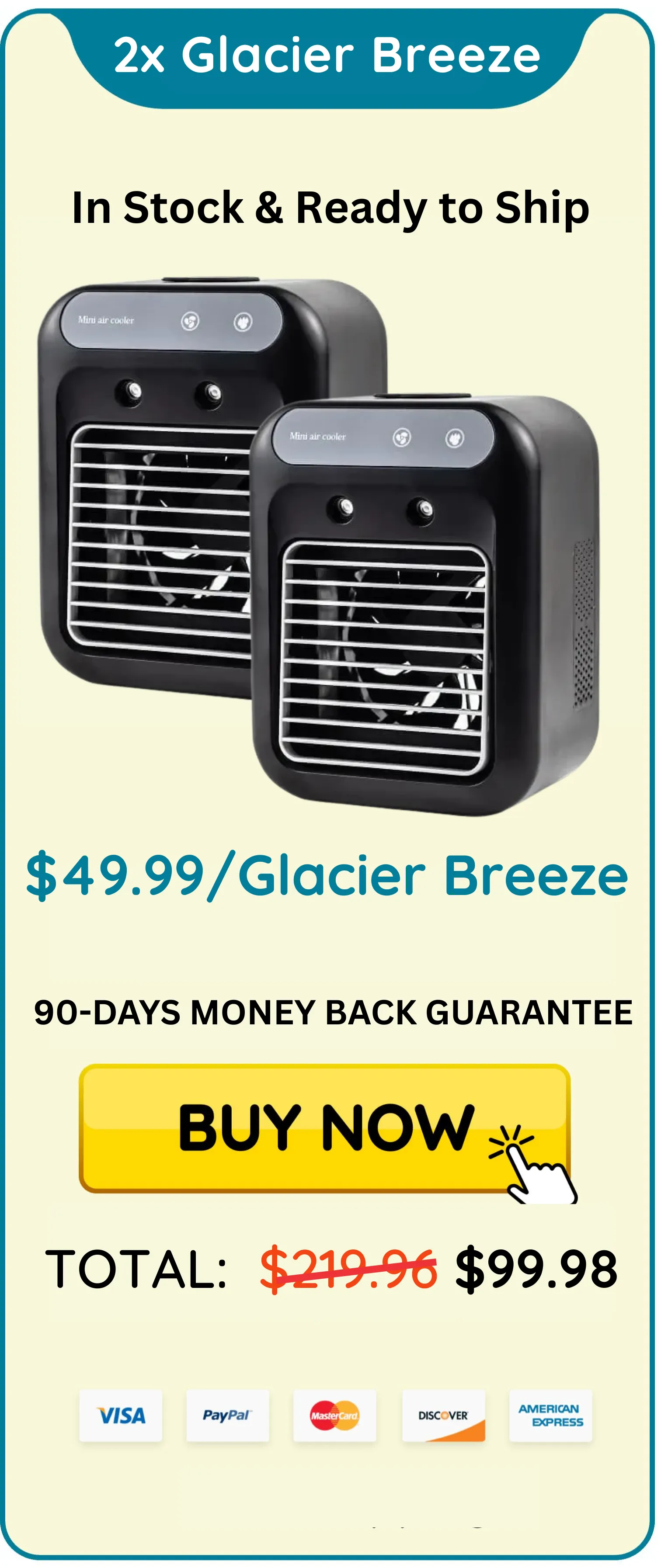 Glacier Breeze Portable AC 2 Unit